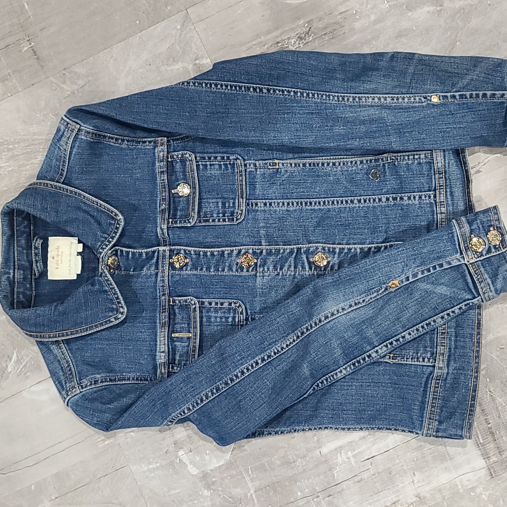 Kate Spade Fitted Jean Jacket, size small